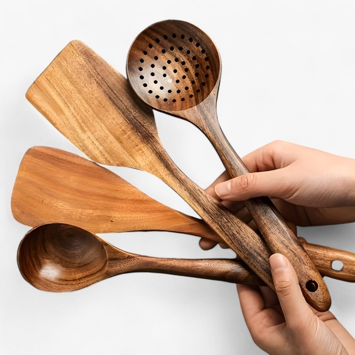 Loopstep | 11-teiliges hitzebeständiges Holz-Küchen-Set - WoodChef