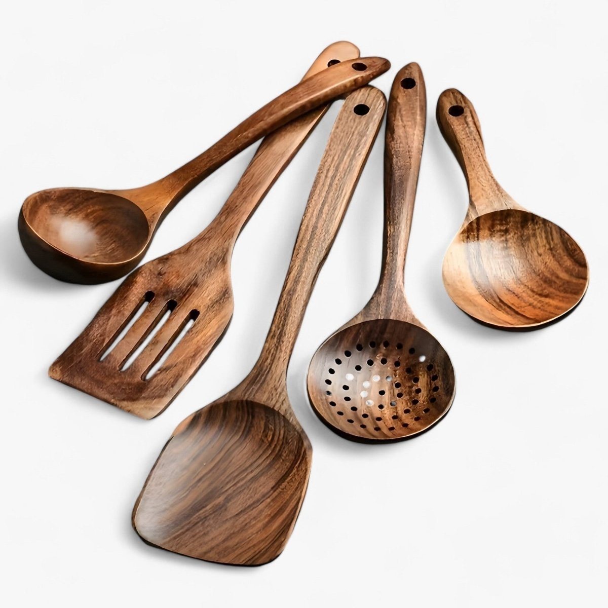 Loopstep | 11-teiliges hitzebeständiges Holz-Küchen-Set - WoodChef