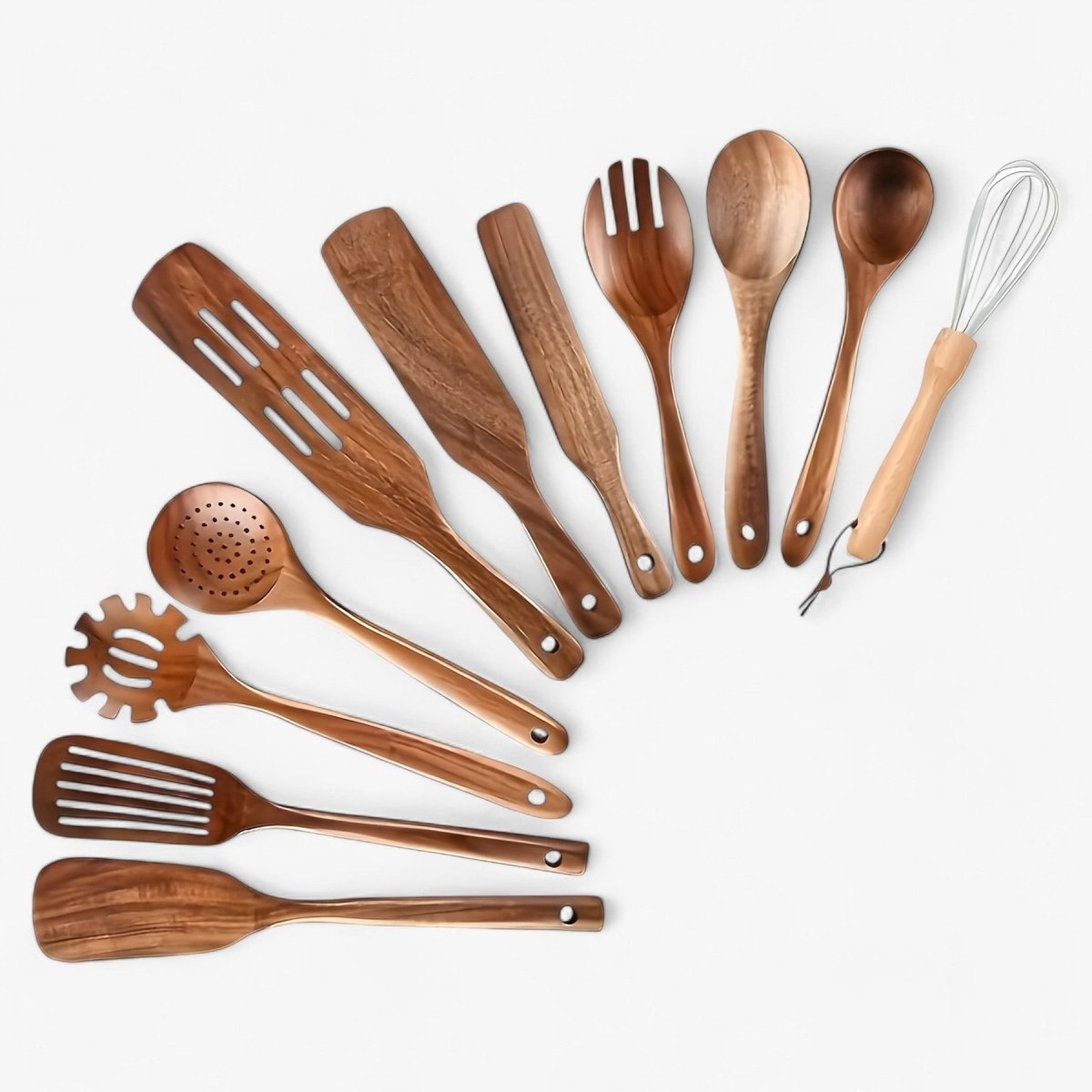 Loopstep | 11-teiliges hitzebeständiges Holz-Küchen-Set - WoodChef