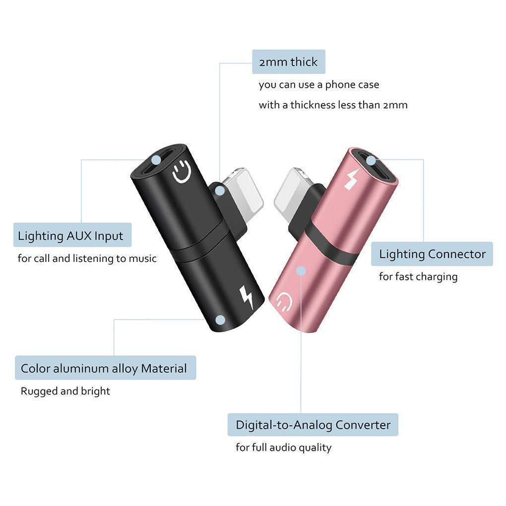 Loopstep | 4 in 1 Earphone Lightning Adapter für iPhone ( 2PCS )