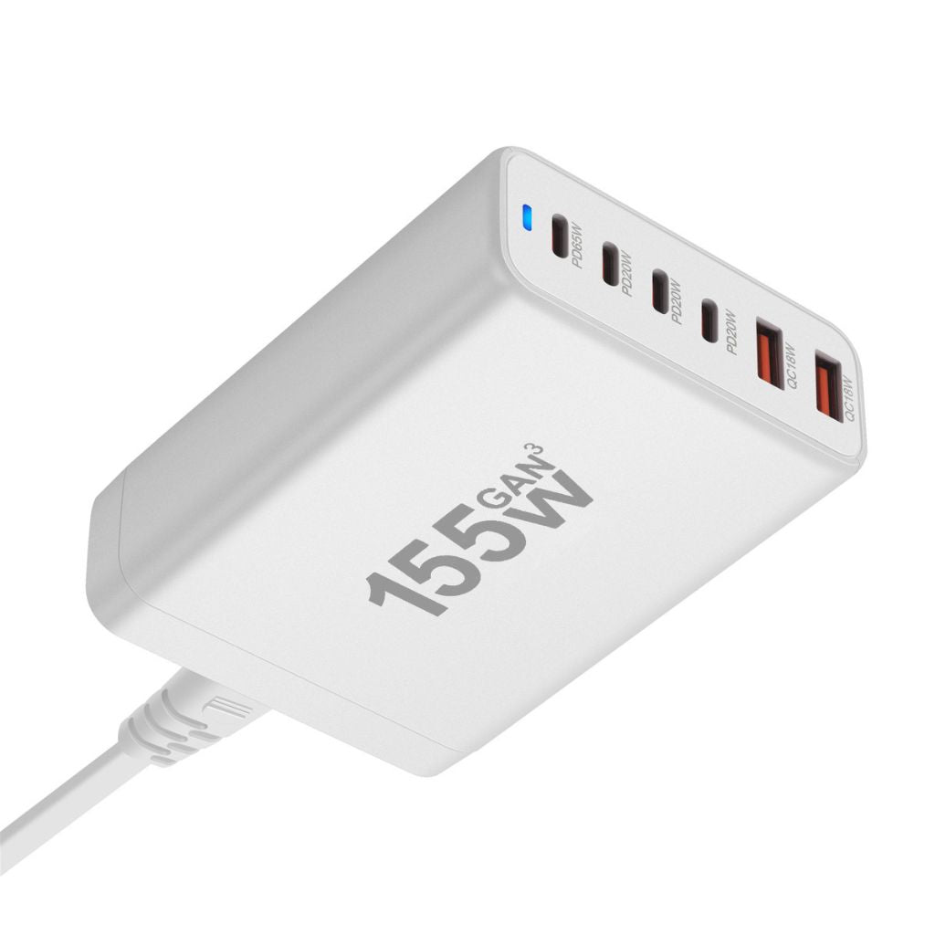 Loopstep | 155W GaN 6-Port USB-C Ladegerät