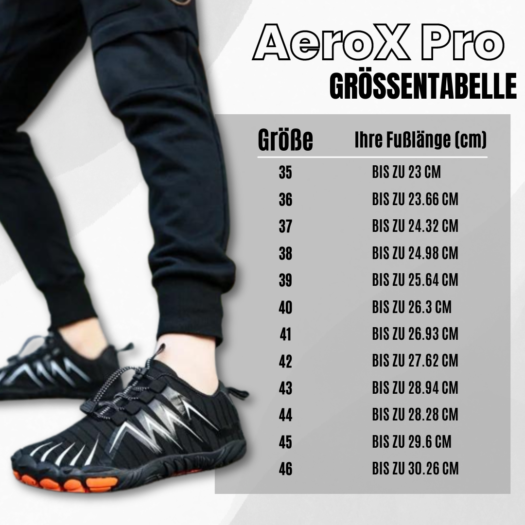 AeroX Pro - ergonomischer schmerzlindernder Barfußschuh für Schwangerschaft & Nachgeburt