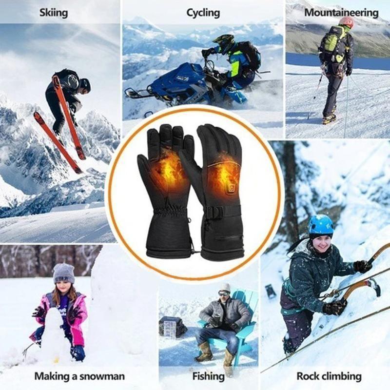 Loopstep | Elektrische Batterie Heizhandschuhe Einstellbare Temperatur für Männer/Frauen