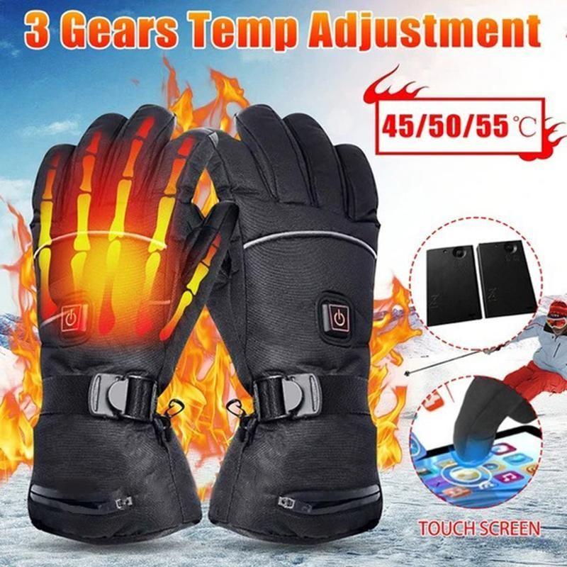 Loopstep | Elektrische Batterie Heizhandschuhe Einstellbare Temperatur für Männer/Frauen