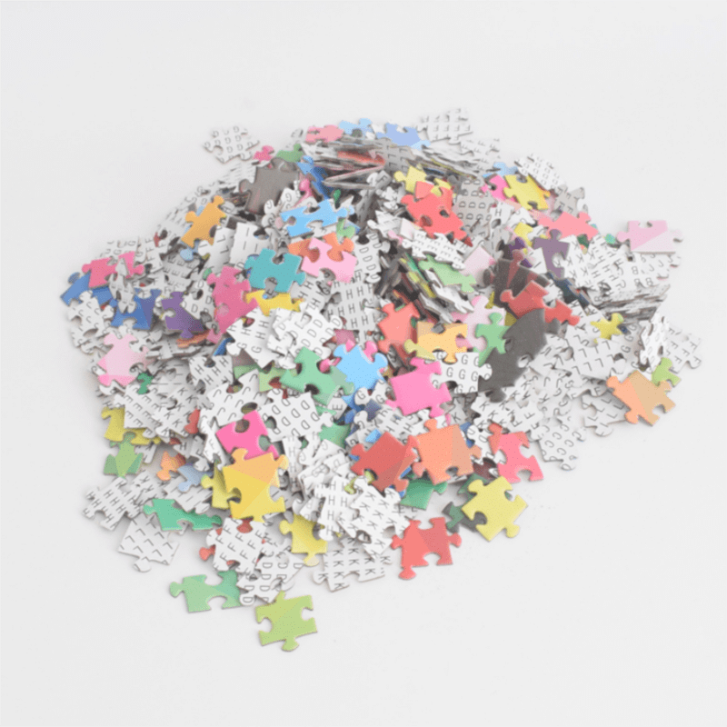 Loopstep | Gradient Farbige Regenbogen Runde Puzzles