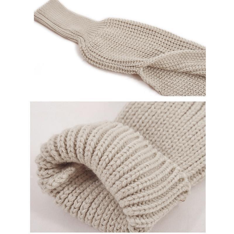 Loopstep | Herbst- und Wintermode gehäkelter Strickschal mit Ärmeln