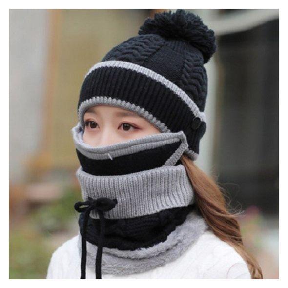 Loopstep | 3PCS Damen Winter Schal Set