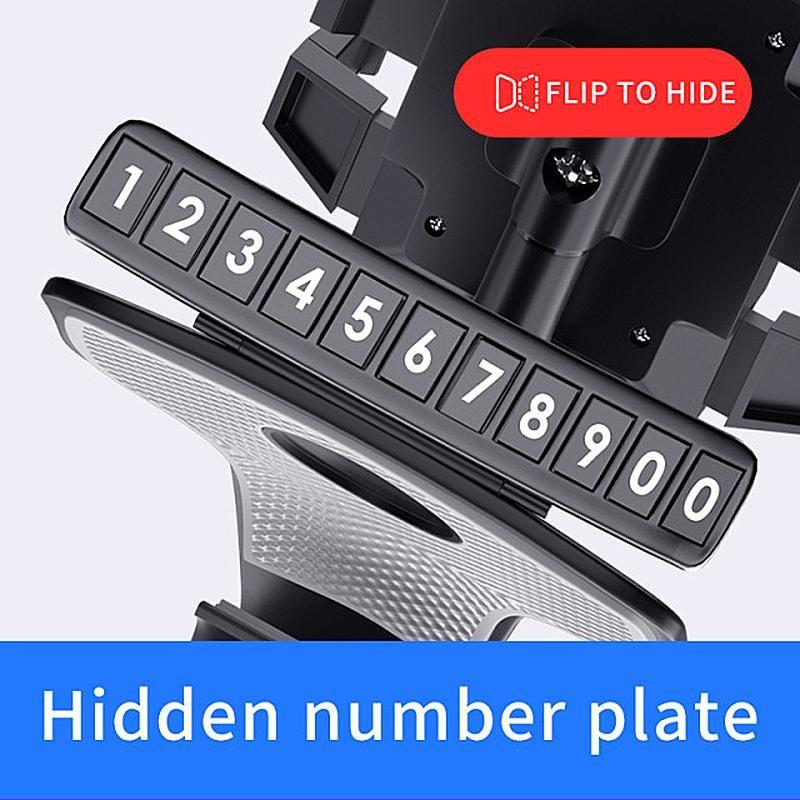 Loopstep | Autoarmaturenbrett Telefonhalter mit Nummernschild