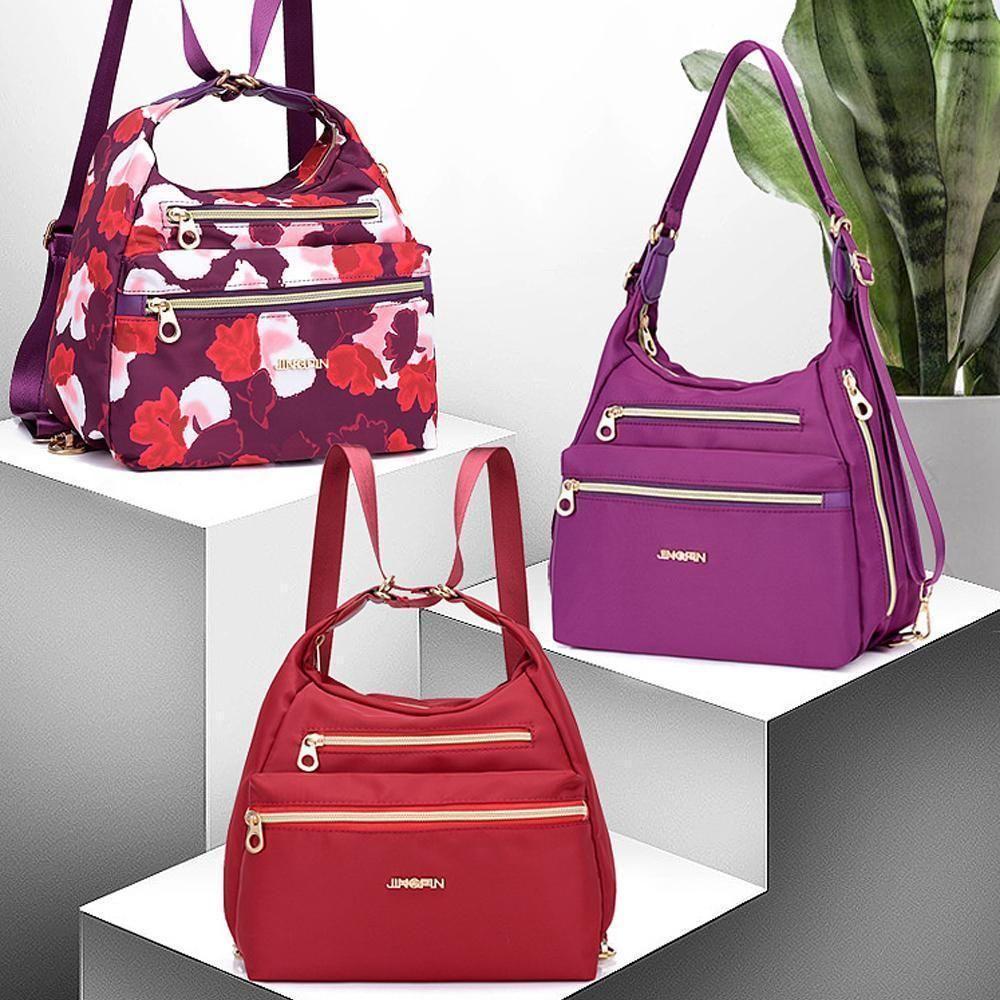 Loopstep | Tasche mit doppeltem Reißverschluss, Handtasche und Schultertasche