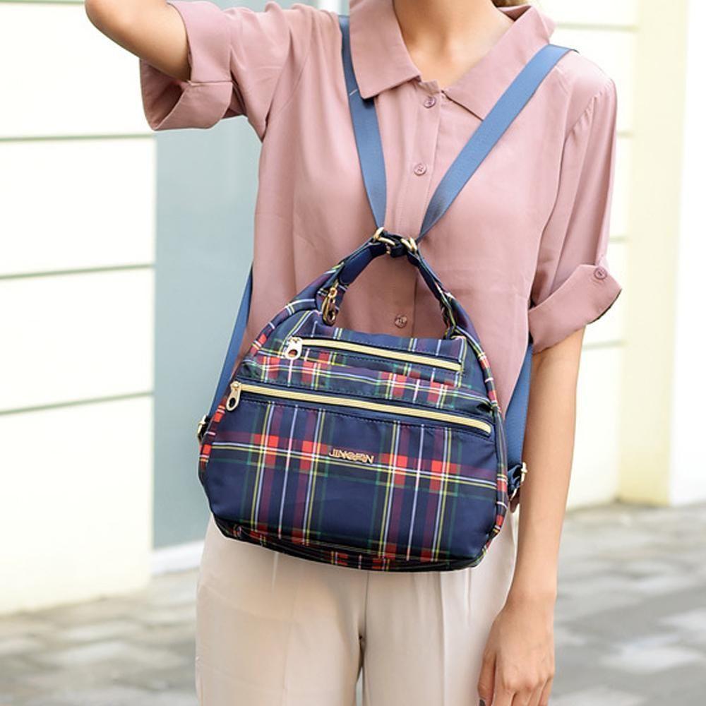 Loopstep | Tasche mit doppeltem Reißverschluss, Handtasche und Schultertasche