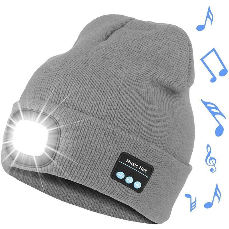Loopstep | Verbesserte Unisex Musikalische Bluetooth LED Beanie Mütze