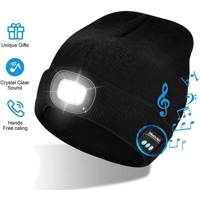 Loopstep | Verbesserte Unisex Musikalische Bluetooth LED Beanie Mütze