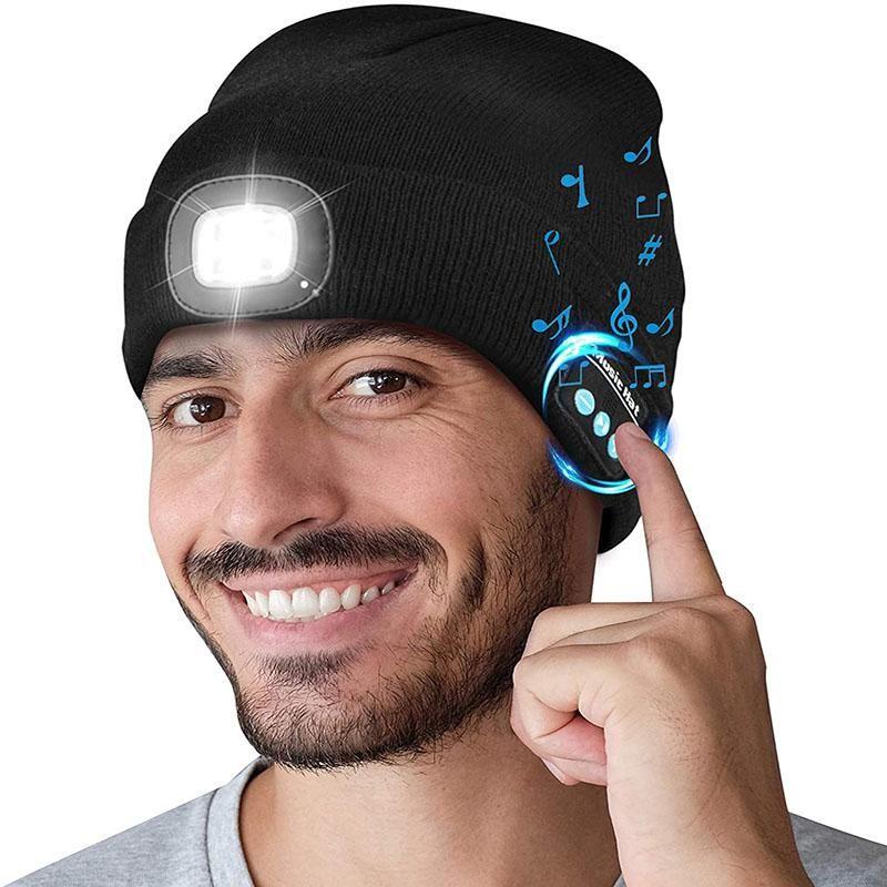 Loopstep | Verbesserte Unisex Musikalische Bluetooth LED Beanie Mütze