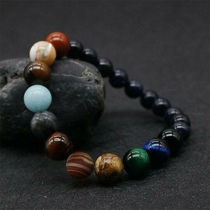Loopstep | Naturstein Solar-System-Armband