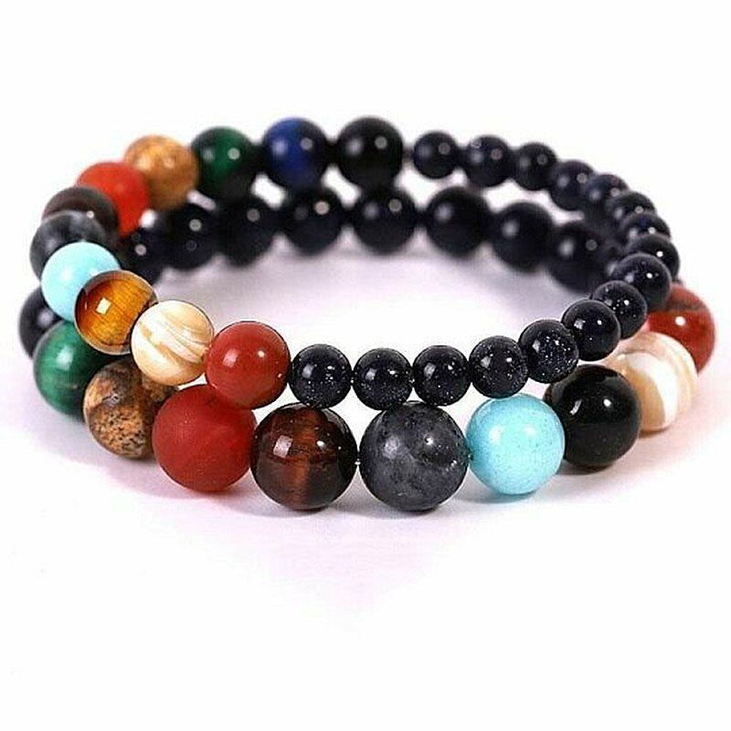 Loopstep | Naturstein Solar-System-Armband