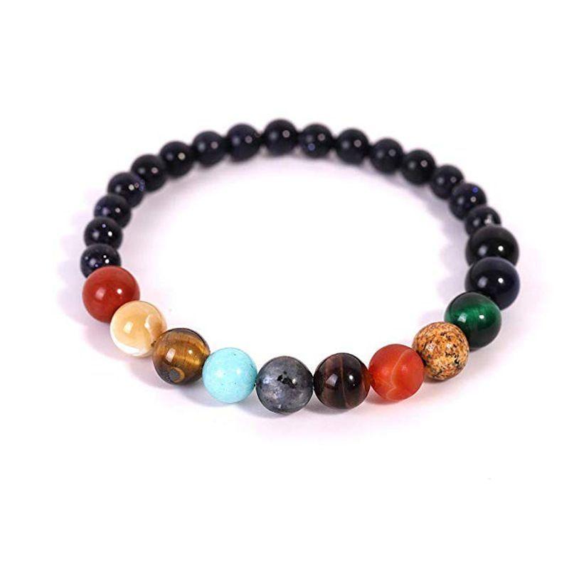 Loopstep | Naturstein Solar-System-Armband