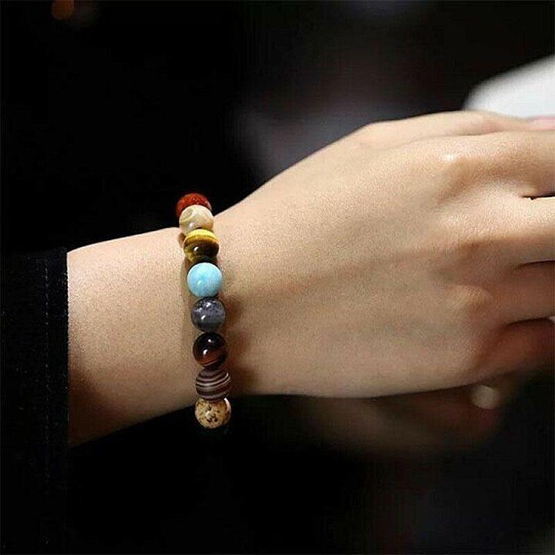 Loopstep | Naturstein Solar-System-Armband