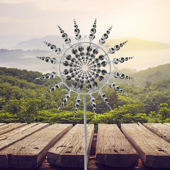 Loopstep | Neue Anti-Rost Magische Metall Windmühle-Kinetische Metall Windspiele