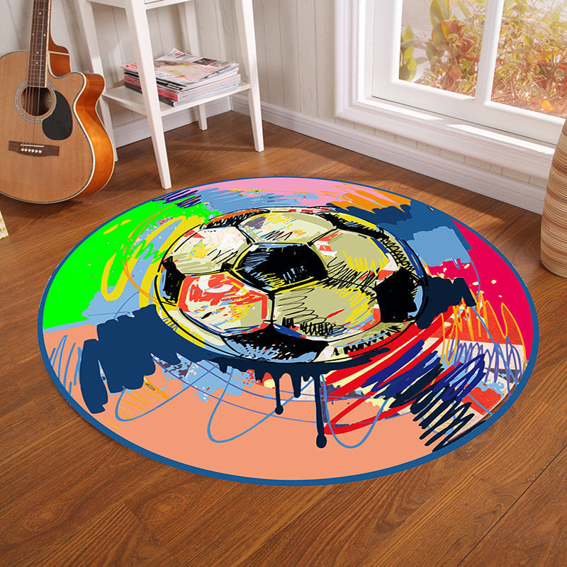 Loopstep | Multicolor Visuele Misleiding Vloerkleed Polyesteren Noviteit Tapijt Wasbaar Antislip Huisdier Vriendelijk Tapijt voor Jongenskamer