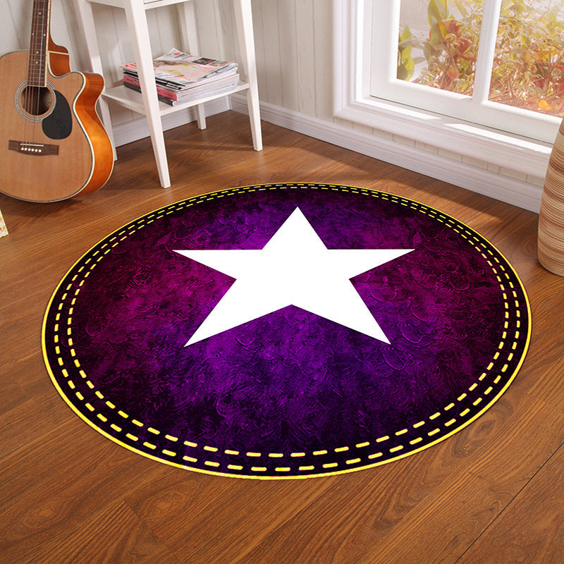 Loopstep | Multicolor Visuele Misleiding Vloerkleed Polyesteren Noviteit Tapijt Wasbaar Antislip Huisdier Vriendelijk Tapijt voor Jongenskamer