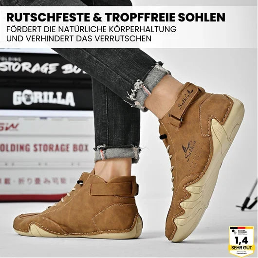Alpaka - orthopädische, wasserdichte & rutschfeste Leder-Barfußschuhe für Entlastung bei Rückenschmerzen & Gelenkproblemen