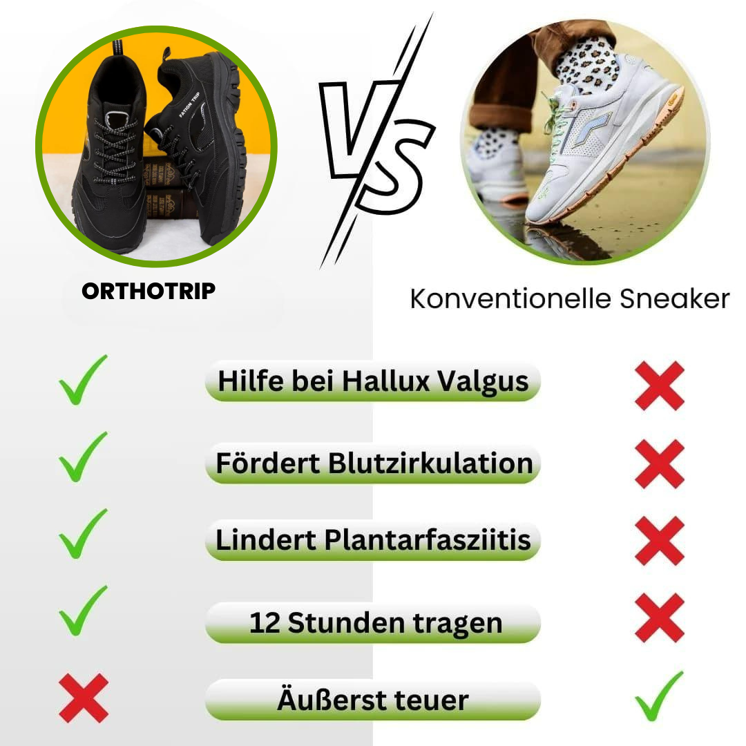 OrthoTrip Hallux – ergonomische & schmerzlindernde Hallux Valgus Schuhe