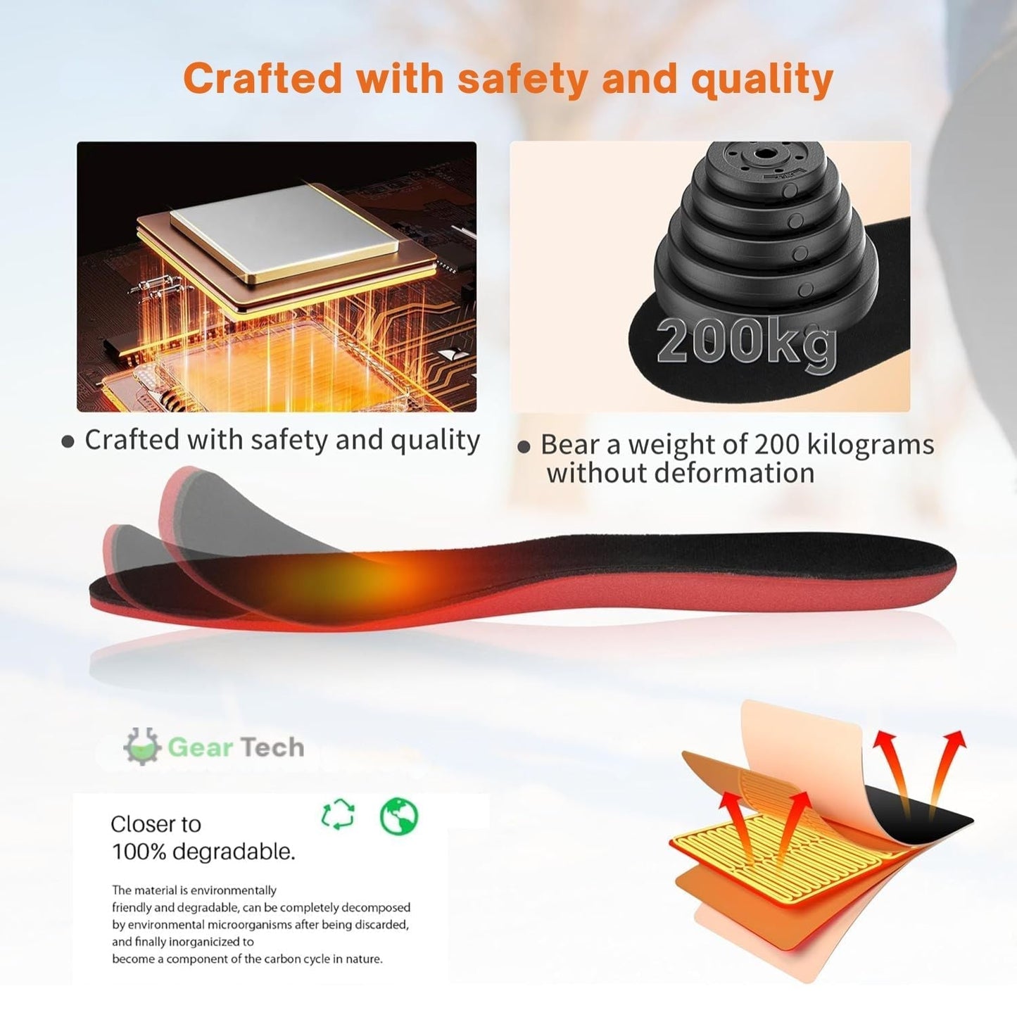 Loopstep | Wiederaufladbare beheizte Einlegesohlen UK – Beste thermische Schuh-Einlagen für Stiefel, Arbeitsstiefel und täglichen Winterkomfort