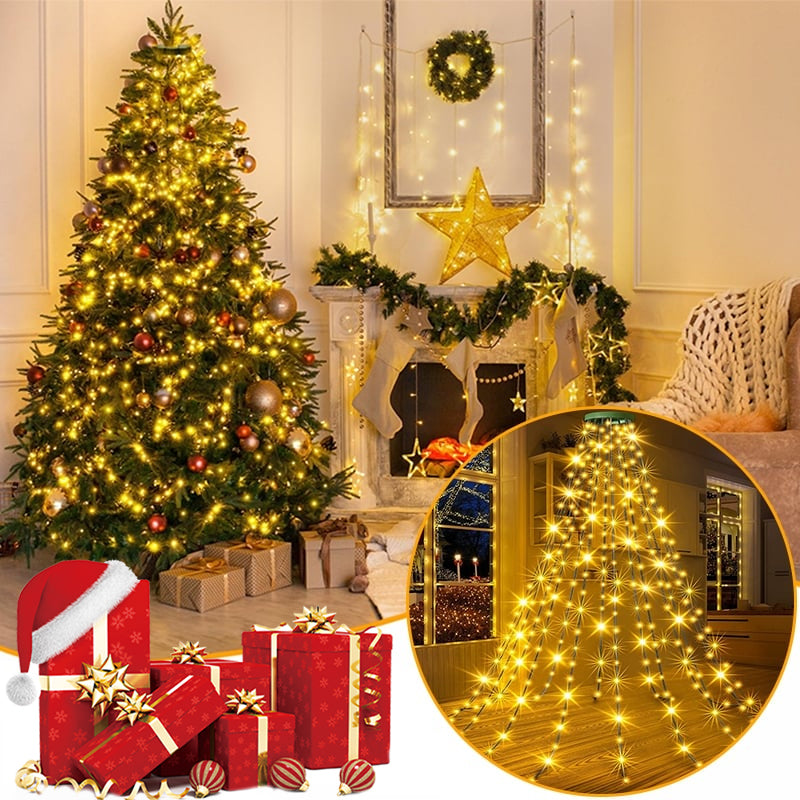 Loopstep | Weihnachtsbaum Wasserfalllichter mit Ring