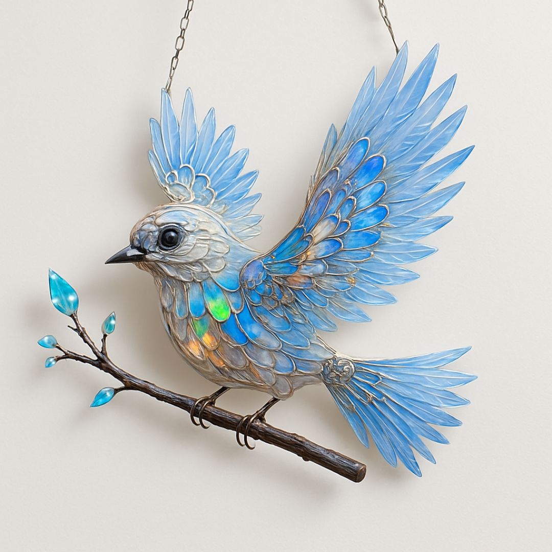 Bluebird Spirit  - handgefertigter Glanzmoment fürs Zuhause