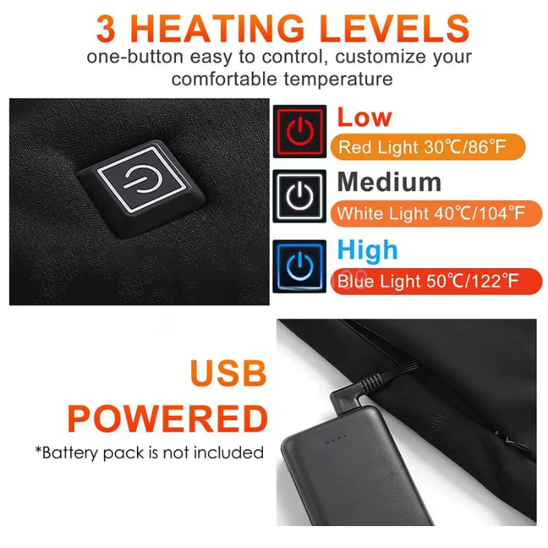 Loopstep | Thermo-unterwäsche mit Heizung – Beste wiederaufladbare Heizkleidung UK für Männer & Frauen, Winter Basisschicht Komfort