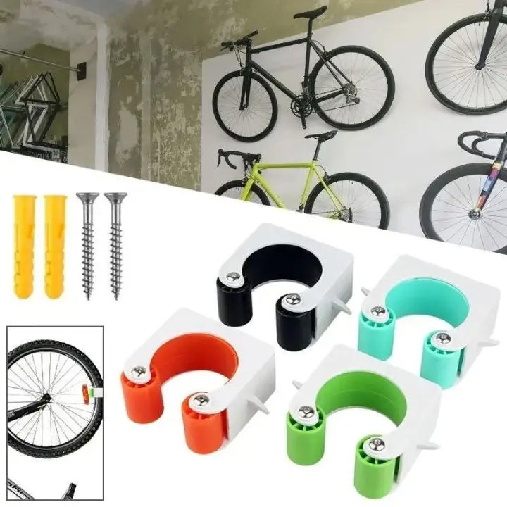 Loopstep | 3 Stücke Wand-Fahrradhalter – Platzsparende Aufbewahrung für alle Bikes