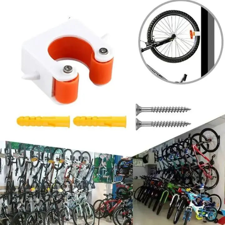 Loopstep | 3 Stücke Wand-Fahrradhalter – Platzsparende Aufbewahrung für alle Bikes