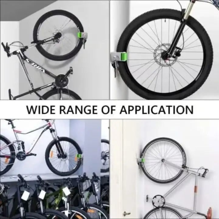 Loopstep | 3 Stücke Wand-Fahrradhalter – Platzsparende Aufbewahrung für alle Bikes