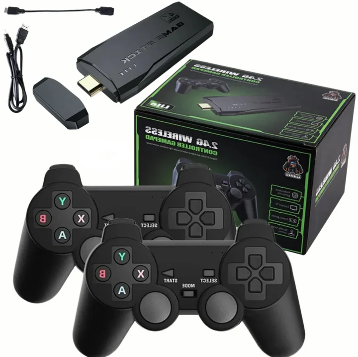 Loopstep | HDMI 4K TV Spielstick Konsole | 64GB mit über 20.000 Retro-Spielen & 2 kabellosen Gamepads