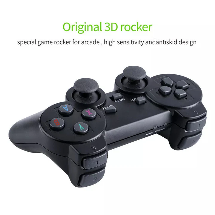 Loopstep | HDMI 4K TV Spielstick Konsole | 64GB mit über 20.000 Retro-Spielen & 2 kabellosen Gamepads