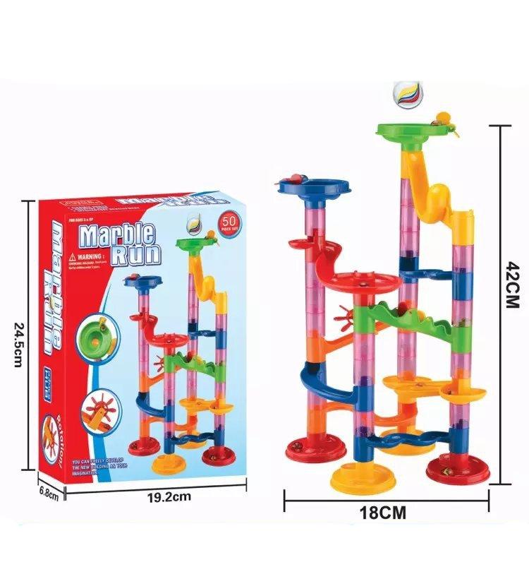 Loopstep | Baustein Murmelbahn Säulen Spielset