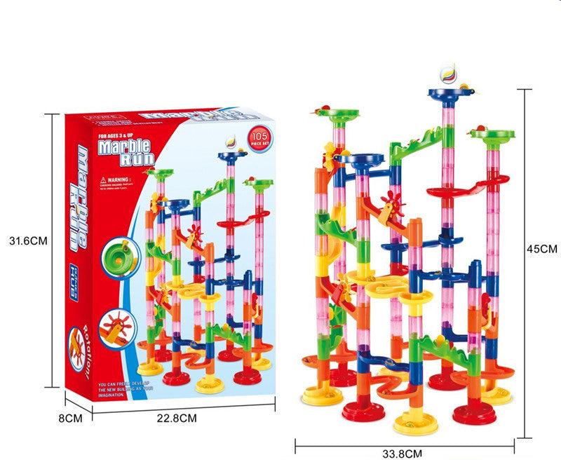 Loopstep | Baustein Murmelbahn Säulen Spielset