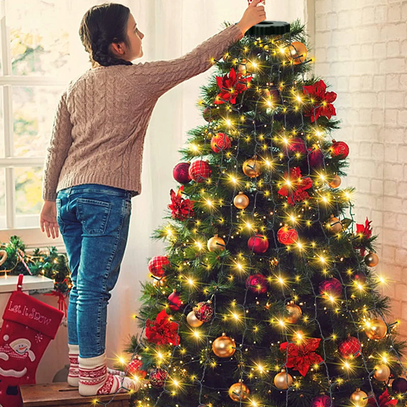 Loopstep | Weihnachtsbaum Wasserfalllichter mit Ring