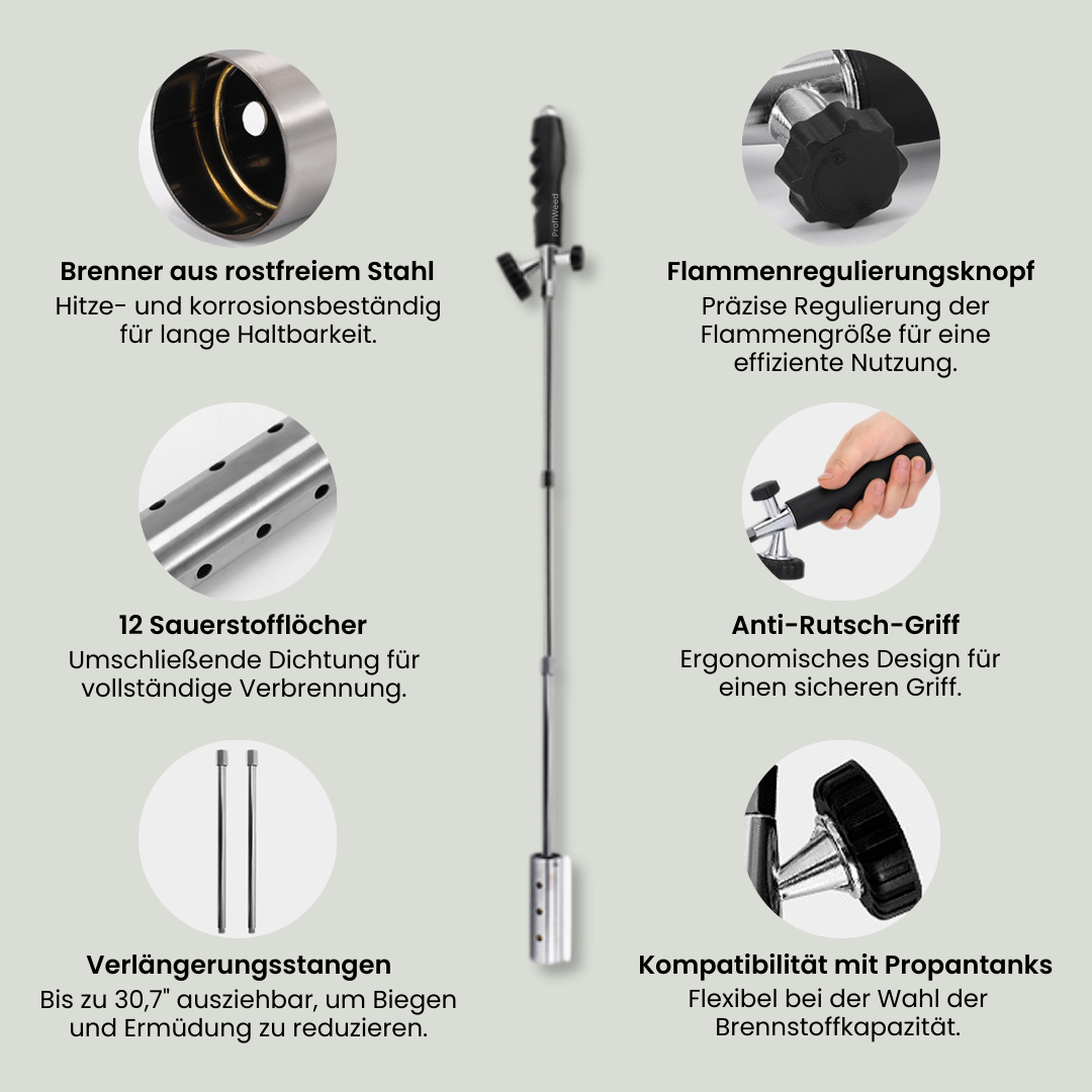 ProfiWeed® Power-Unkrautentferner - Beseitigen Sie mühelos Unkraut