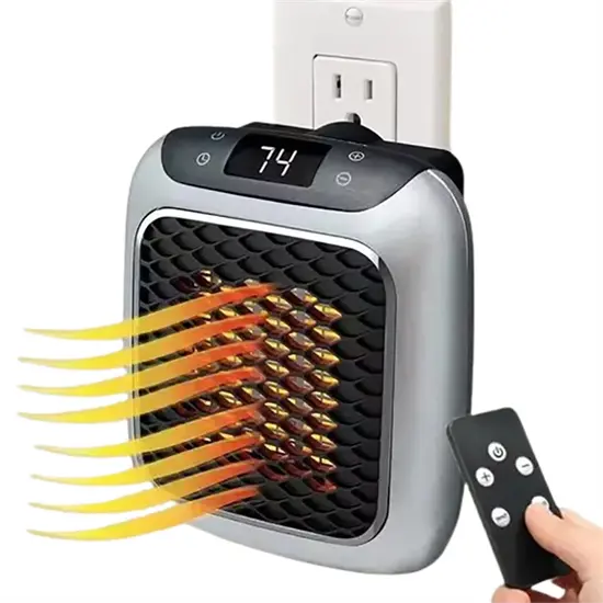 Elektrischer Keramik-Heizer, kompakt, Timer, sicher & energieeffizient