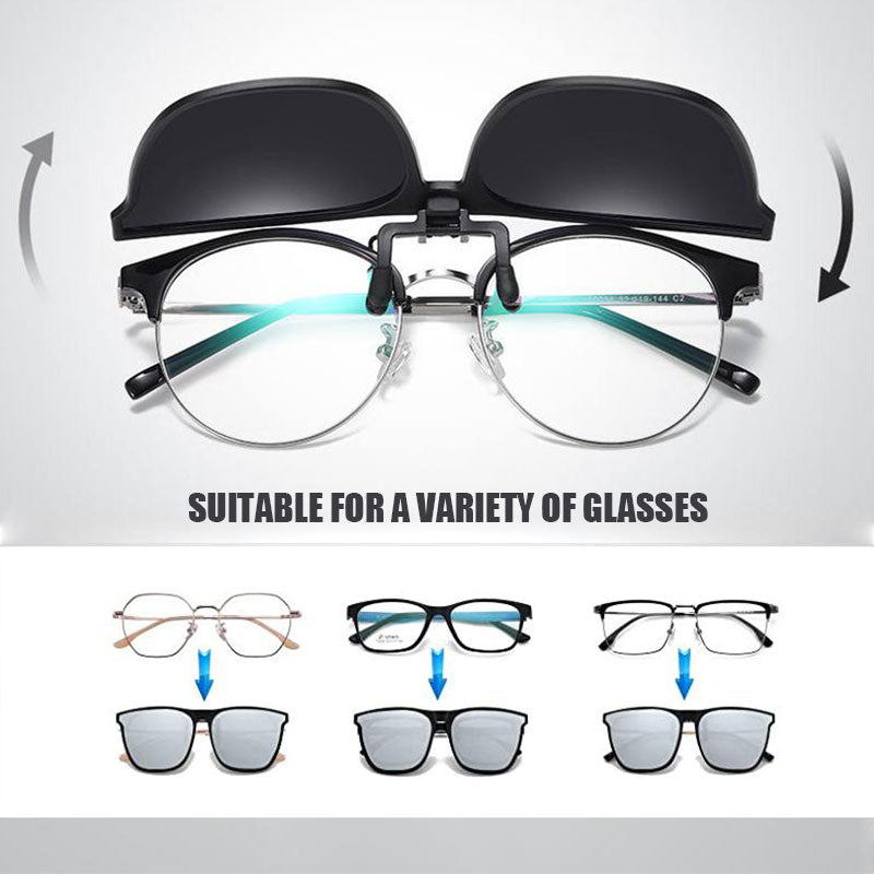 Loopstep | Neue polarisierte Clip-on-Klappsonnenbrille