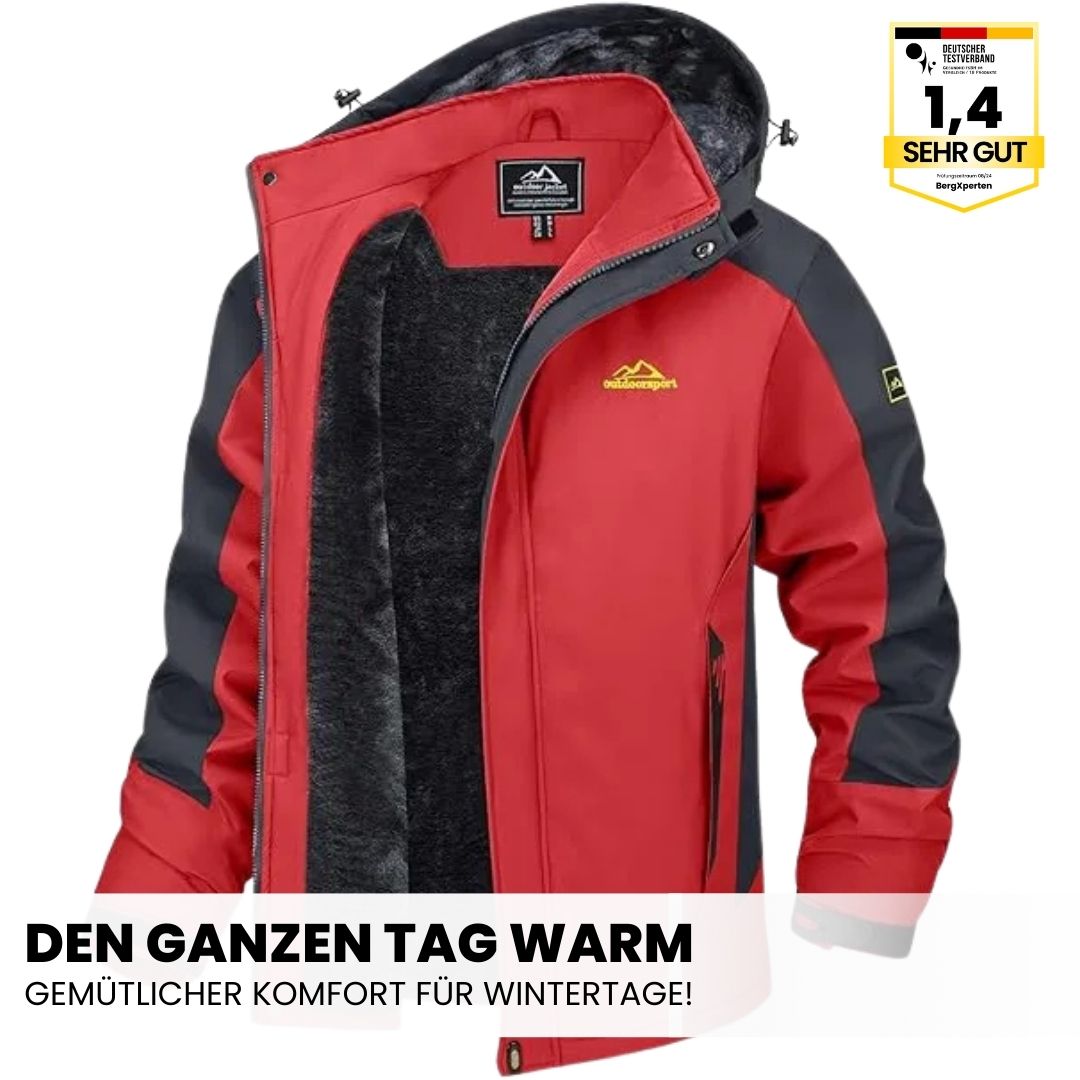 Hochwertige Herren-Outdoorjacke mit Kapuze