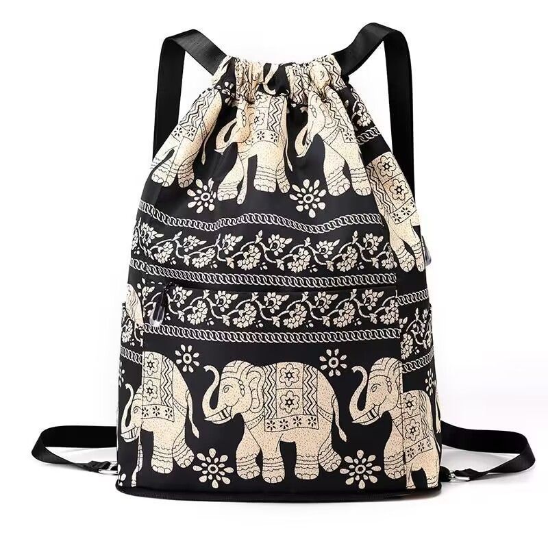 Drawstring Foldable Large Capacity Travel Sport Backpack