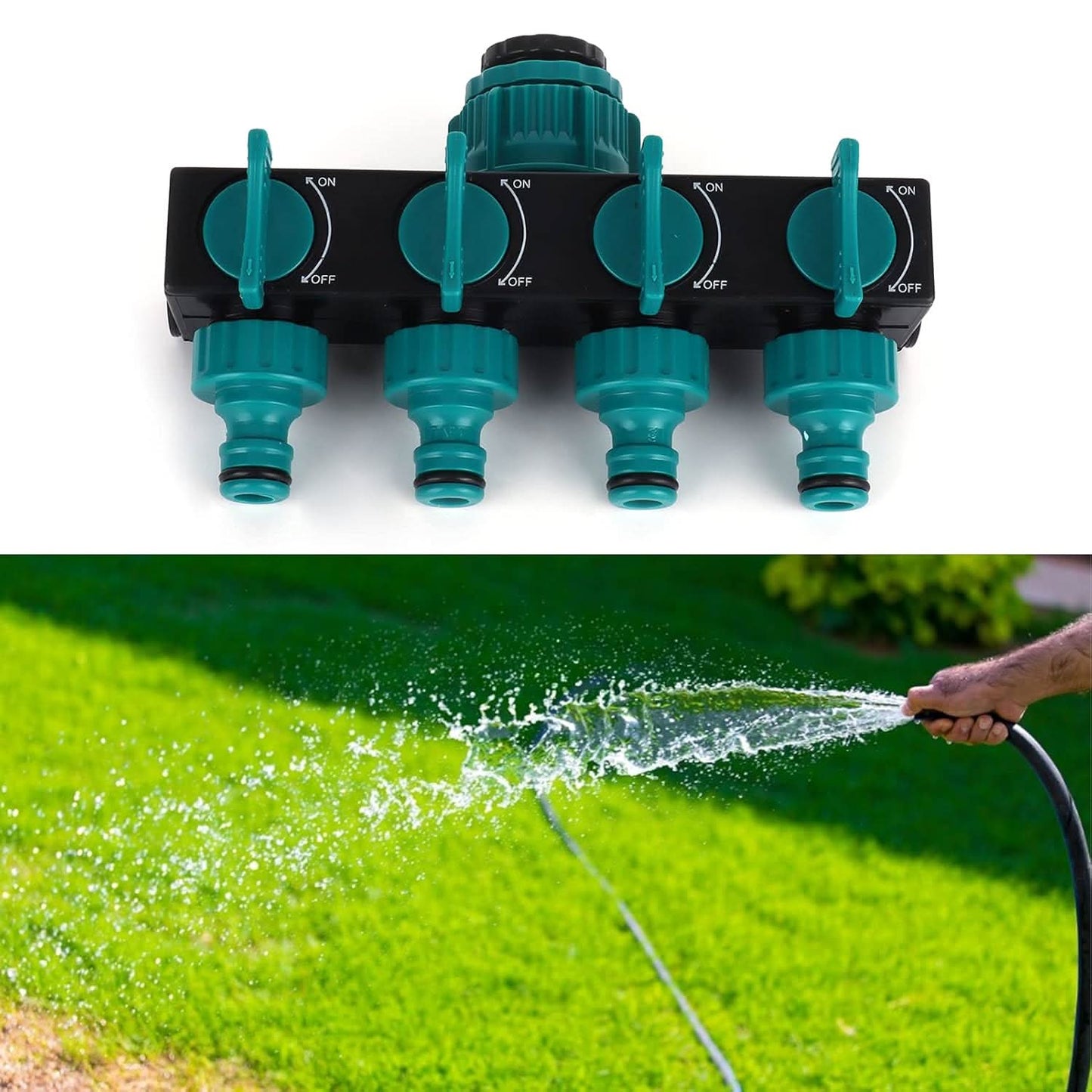 Loopstep | Weg Garten-Schlauchverteiler - Verstellbarer Wasserhahn-Adapter