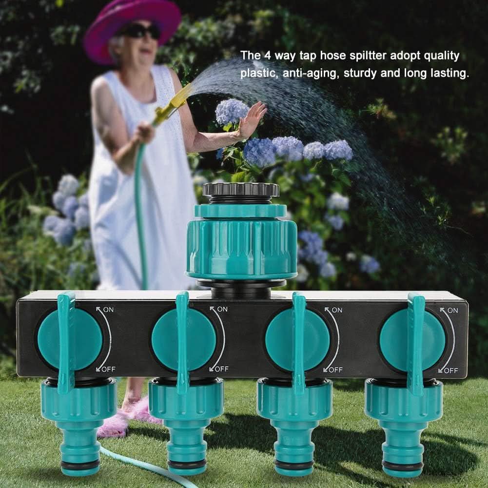 Loopstep | Weg Garten-Schlauchverteiler - Verstellbarer Wasserhahn-Adapter