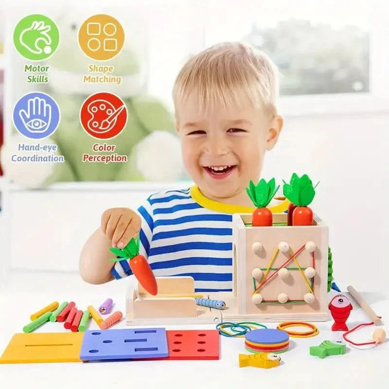 Loopstep | 8-in-1 Montessori Spielbox für Babys - Fördert Entwicklung und Kreativität
