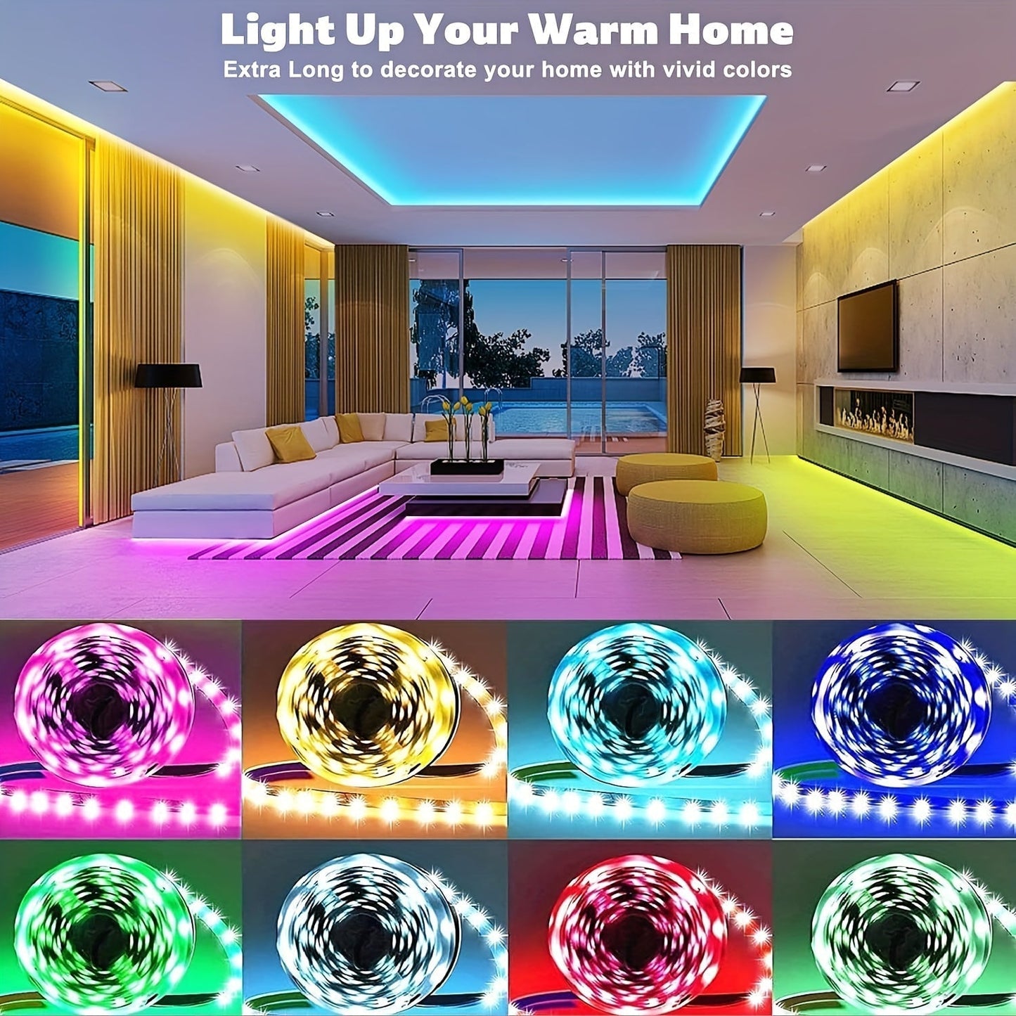 LED Strip Lights, Farbwechsel, Fernbedienung