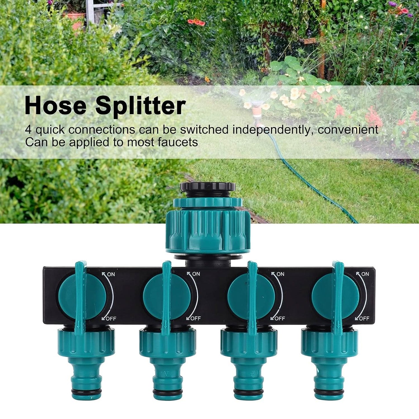 Loopstep | Weg Garten-Schlauchverteiler - Verstellbarer Wasserhahn-Adapter