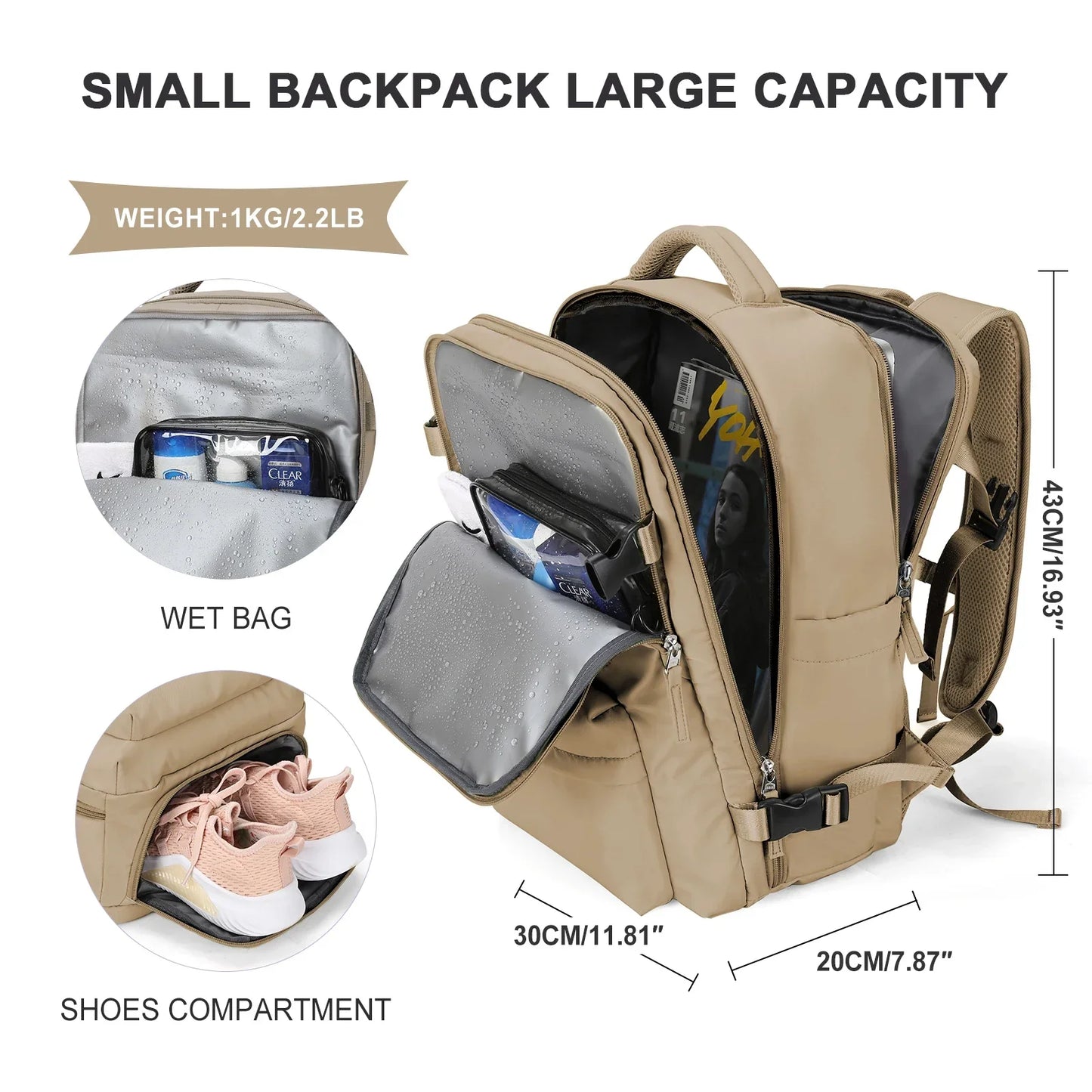 Loopstep | Großer Kapazität Geschäftsreise-Rucksack