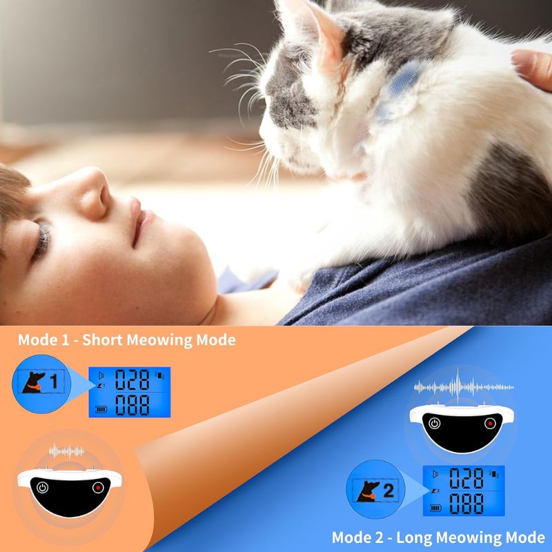 Loopstep | Katzen-Schockhalsband mit Fernbedienung für effektive Miaukontrolle